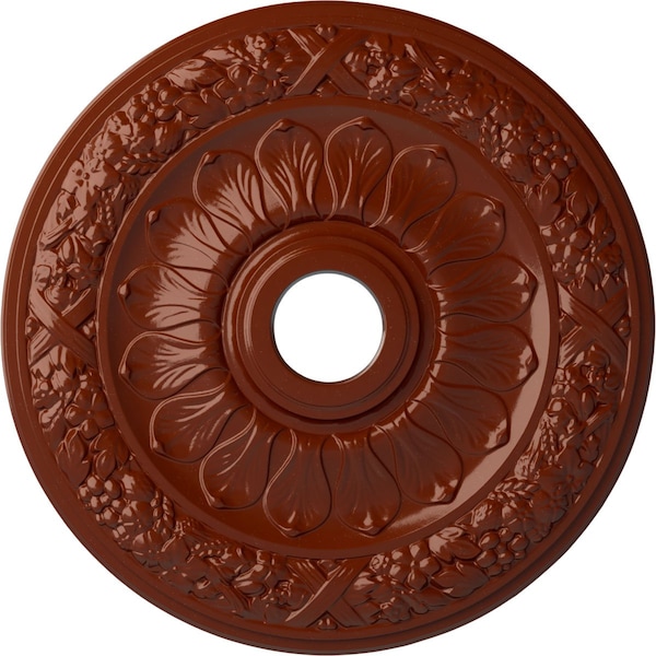 Ekena Millwork Swindon Ceiling Medallion (Fits Canopies up to 6 1/8"), 24"OD x 4"ID x 1 1/2"P, Firebrick CM24SWFIF - main